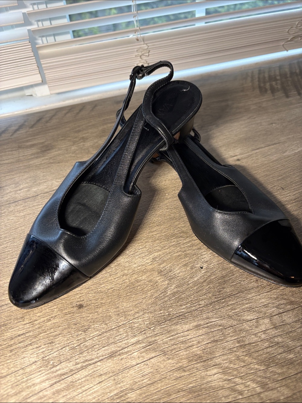 VANELI Black Slingback Women's Low Heel Pumps. WM’s sz 8.5M.